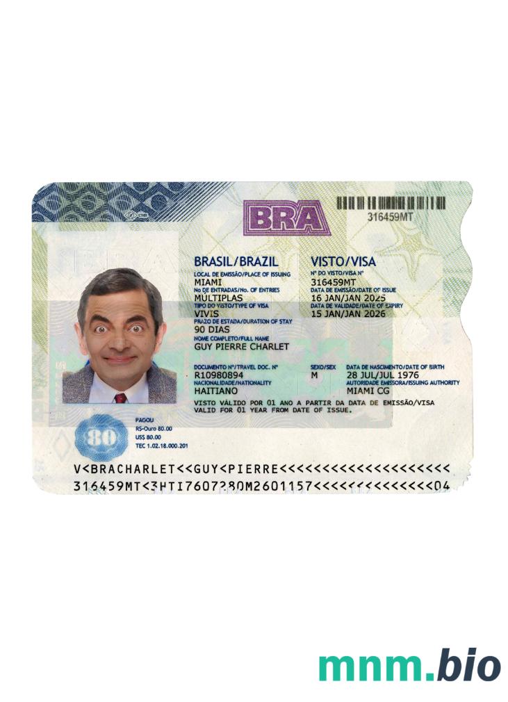 Wiza turystyczna do Brazylii 2025-obecnie